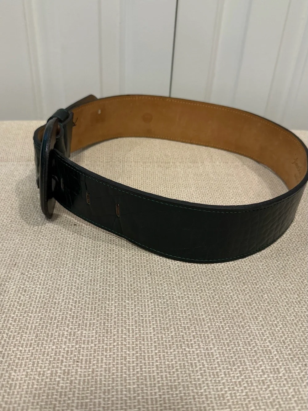 Vintage Another Line Green Belt Made In USA Size S Women’s